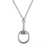 Silver Single Snaffle Necklace