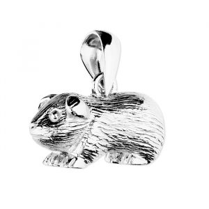 Silver Guinea Pig Pendant