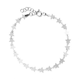 Silver Flat Star Bracelet